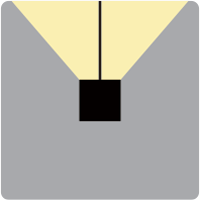 Icon for 吊灯-只上照