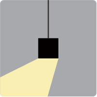 Icon for 吊灯-只下照偏光